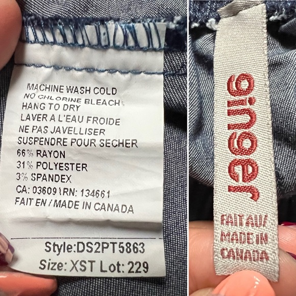 Blue Jean Dark Denim Modest Midi Elastic High-Waist Flare Knee-Length Skirt XS - Picture 16 of 16